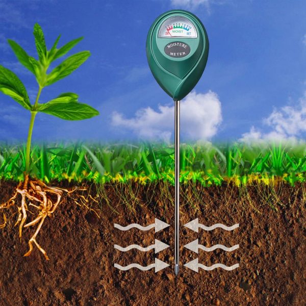 Soil Moisture Sensor Meter - Soil Water Monitor, Hydrometer for Gardening Batteries Required